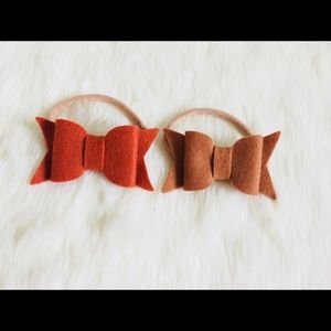 Bow headbands set